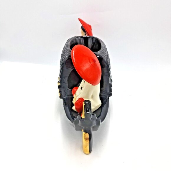 Fuhry and Sons Ceramic Oriental Asian Boat TV Lamp Works Well 1950s Vintage - Picture 6 of 16